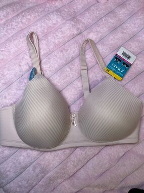 Vanity Fair Light Nude Striped T-Shirt Bra